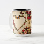 Tasse 2 Personalized Valentine Coffee Mug Tweekleurige Koffiemok (Voorkant links)
