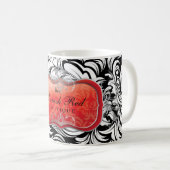 Tasse 311 rouge somptueuse (Devant droit)
