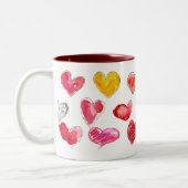 Tasse 3 de coeurs d'amour de Valentine de 4 (Gauche)