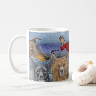 Tasse #3 Joanna volant au-dessus des animaux