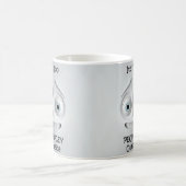 Tasse 3D Visage Sarcastique C'est Trop Peuplé Deho (Centre)