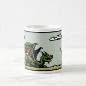 Tasse à 8 bits d'art de pixel de tueur de dragon (Centre)