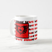 Tasse à ailes de graffiti de coeur (Devant gauche)