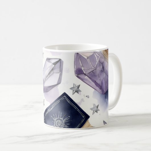 Tasse à aquarelle Cristal Violet (Devant droit)