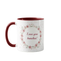 Tasse à aquarelle florale "Amour en pleine florais
