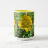 Tasse à beurre et citation de la Bible (Centre)