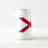 Tasse à bière avec drapeau de l'Alabama (Devant gauche)