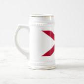 Tasse à bière avec drapeau de l'Alabama (Gauche)