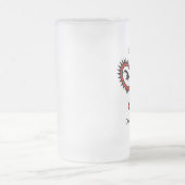 Tasse à bière congelée avec drôle de slogan de ten (Centre)