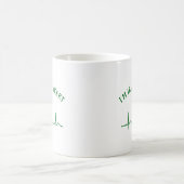 Tasse à bière de la Saint-Patrick | Trèfle et text (Centre)