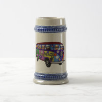 Tasse à bière du bus de la paix de l'argent de la