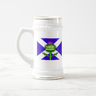 Tasse à bière écossaise drôle - mug avec des dicto