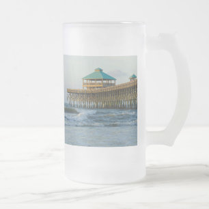 Tasse à bière en verre givré Folly Pier Morning