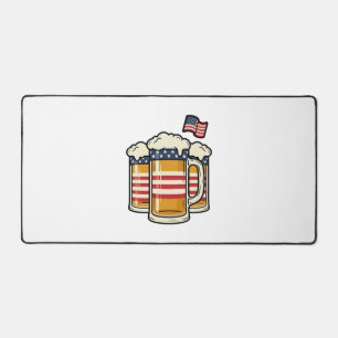 Tasse à bière patriotique design vectoriel vintage