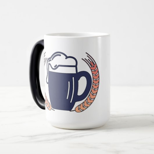 Tasse à bière rétro (Devant gauche)