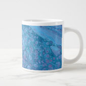 Tasse à boire abstraite bleu violet Ocean Breeze 3 (Droite)
