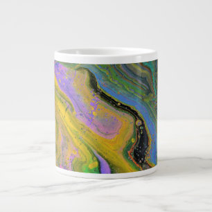 Tasse à boire abstraite géode vibrante Imagination