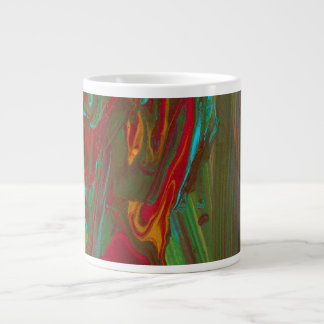 Tasse à boire abstraite rouge vert gras 1 passant