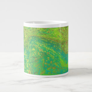 Tasse à boire abstraite verte unique Vegabond Drea
