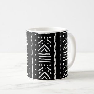 Tasse à boire au design de tissu mudcloth africain