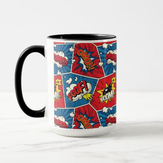 Tasse à bulle de dialogue de bande dessinée (Gauche)