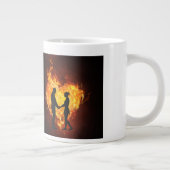 Tasse à café 15 oz. Image du coeur et de l'amour d (Droite)