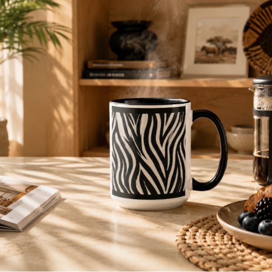 TASSE À CAFE 330 ML. "ZÈBRE"