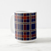 tasse à café à carreaux écossais (Devant gauche)