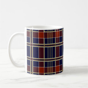 tasse à café à carreaux écossais