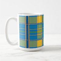 tasse à café à carreaux tartan écossais