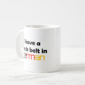 tasse à café à ceinture noire allemande (Devant gauche)