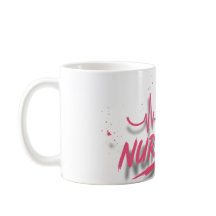 Tasse à café à dégradé de la vie d'infirmière rétr
