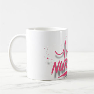 Tasse à café à dégradé de la vie d'infirmière rétr