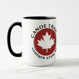 Tasse à café à deux tons avec logo Feuille d'érabl