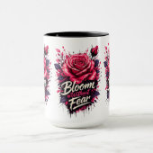 Tasse à café à deux tons Rose Fleurir sans peur (Centre)