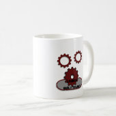 Tasse à café à engrenages mécaniques "Conçue pour (Devant droit)