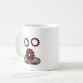 Tasse à café à engrenages mécaniques "Conçue pour (Devant gauche)