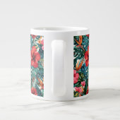 Tasse à café à feuilles de Hibiscus tropical et Mo (Dos)
