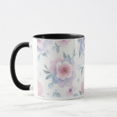 tasse à café à fleurs à l'aquarelle (Gauche)