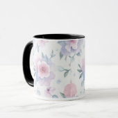 tasse à café à fleurs à l'aquarelle (Devant gauche)