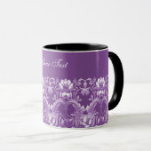 Tasse à café à fleurs violettes (Devant droit)