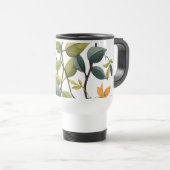 Tasse à café à impression florale charmante (Devant droit)