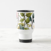 Tasse à café à impression florale charmante (Centre)