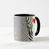 Tasse à café à impression zèbre (Devant droit)