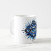 Tasse à café à l'œil d'orbite de cobalt (Devant gauche)