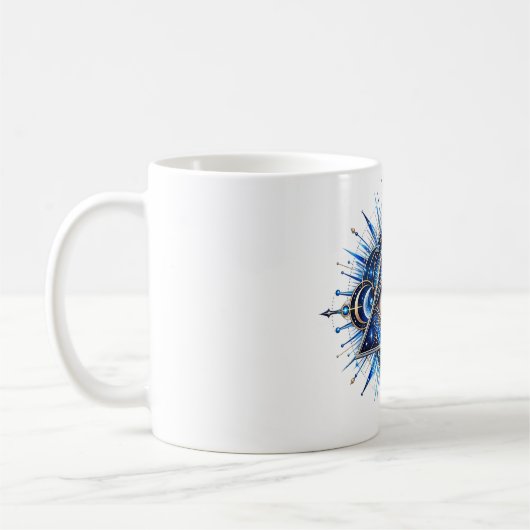 Tasse à café à l'œil d'orbite de cobalt (Gauche)