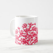 Tasse à café à motif de corail (Devant gauche)