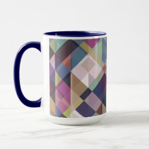 tasse à café à motif de nuances foncées géométriqu