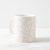 Tasse à café à motif feuille beige (Devant gauche)