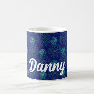 Tasse à café à motif floral personnalisé